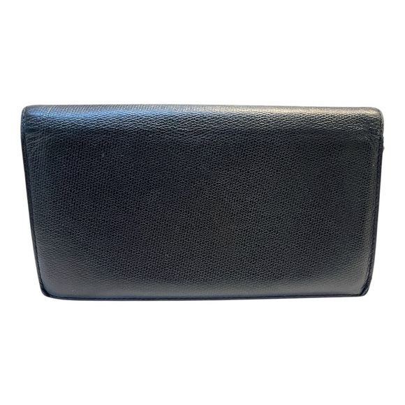 SALE! CHANEL Vintage Black Caviar Coco Button Long BiFold Flap Authentic - Picture 2 of 16